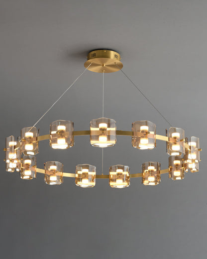 Diff Circular Glass Chandelier-DF2218
