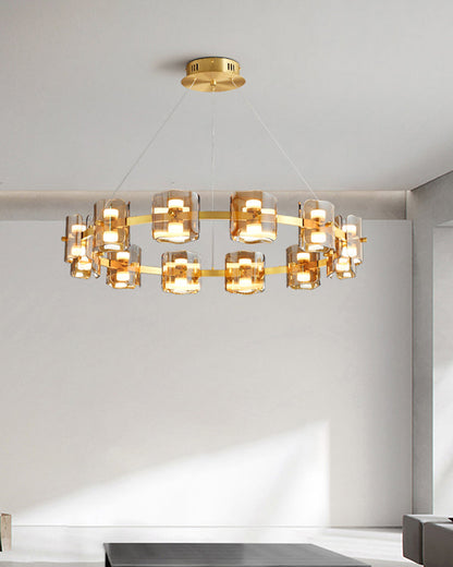 Diff Circular Glass Chandelier-DF2218