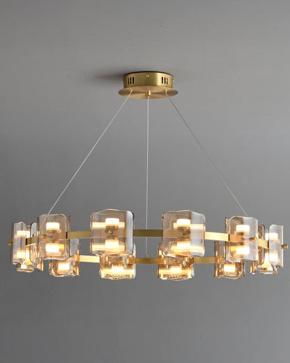 Diff Circular Glass Chandelier-DF2218