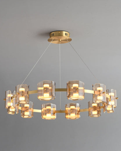 Diff Circular Glass Chandelier-DF2218