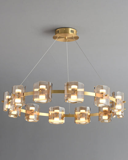Diff Circular Glass Chandelier-DF2218