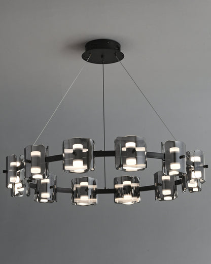 Diff Circular Glass Chandelier-DF2218