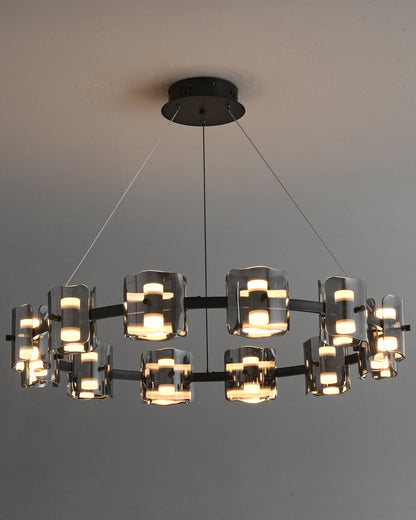 Diff Circular Glass Chandelier-DF2218