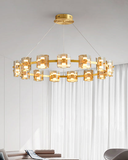 Diff Circular Glass Chandelier-DF2218