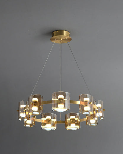 Diff Circular Glass Chandelier-DF2218