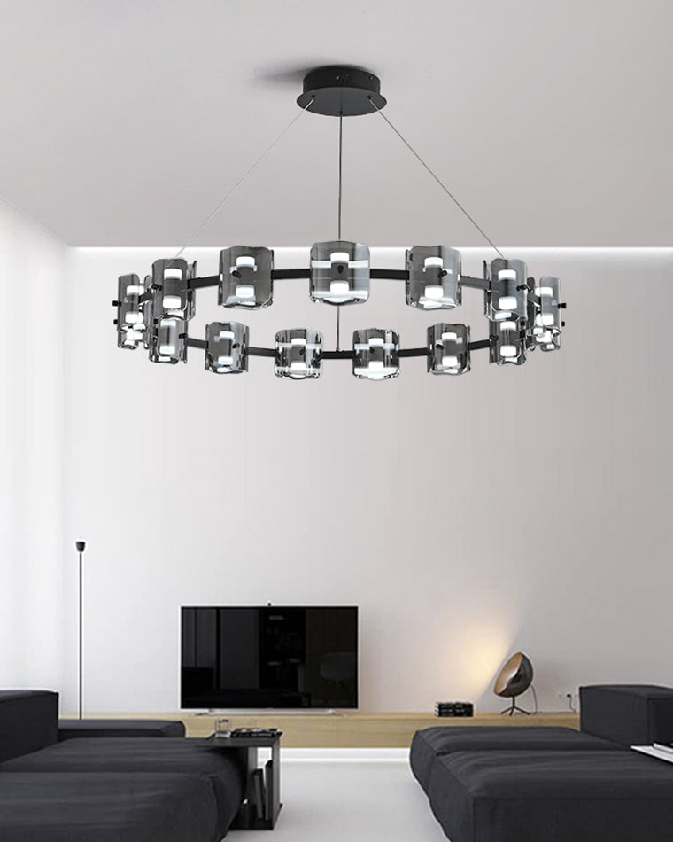 Diff Circular Glass Chandelier-DF2218