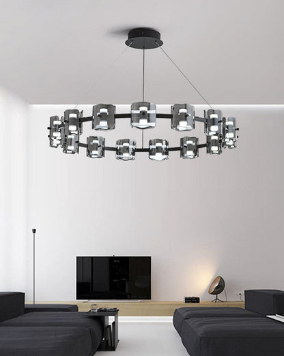 Diff Circular Glass Chandelier-DF2218