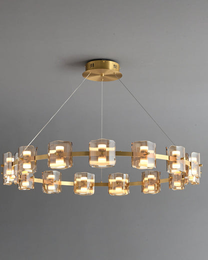 Diff Circular Glass Chandelier-DF2218