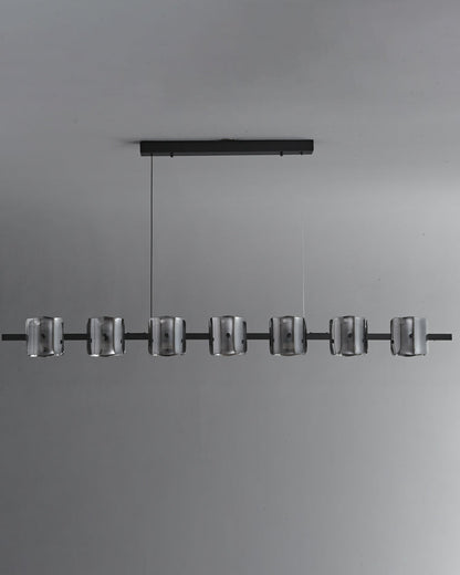 Diff Glass Brass Linear Chandelier-DF2219A