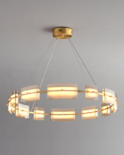 Diff Tiered Circles Glass Chandelier-DF2220