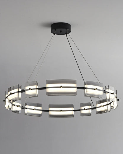 Diff Tiered Circles Glass Chandelier-DF2220