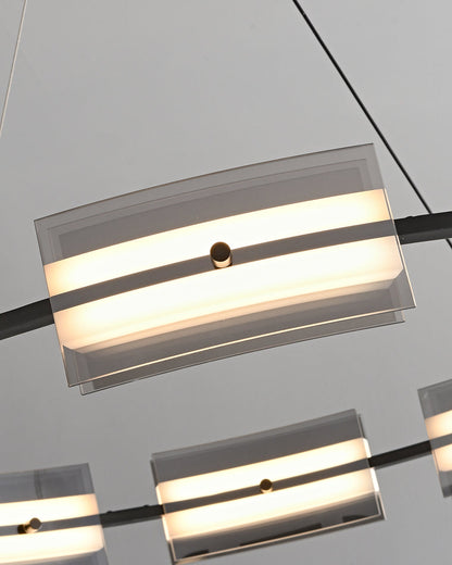 Diff Tiered Circles Glass Chandelier-DF2220