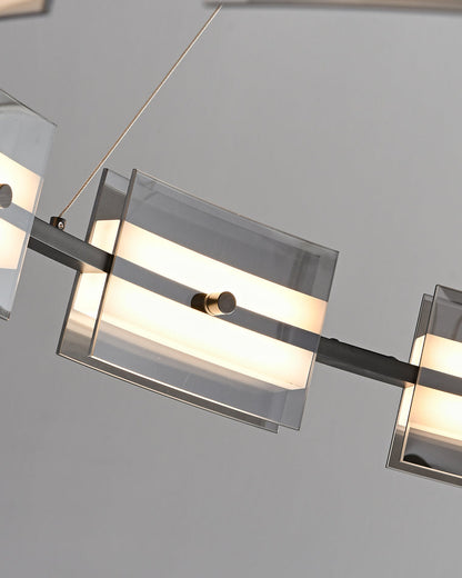 Diff Tiered Circles Glass Chandelier-DF2220