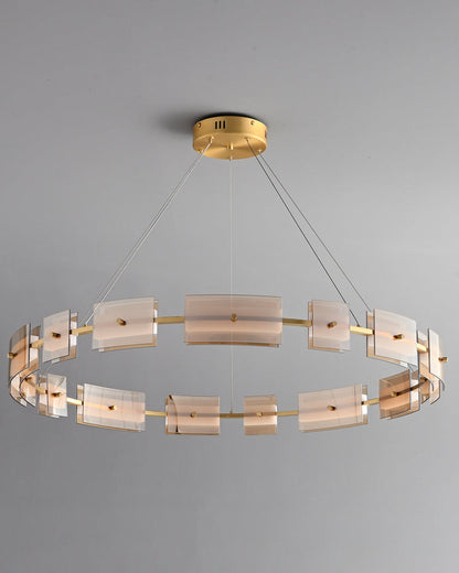 Diff Tiered Circles Glass Chandelier-DF2220