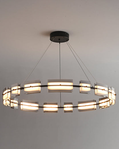 Diff Tiered Circles Glass Chandelier-DF2220