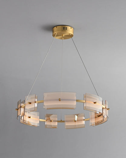 Diff Tiered Circles Glass Chandelier-DF2220