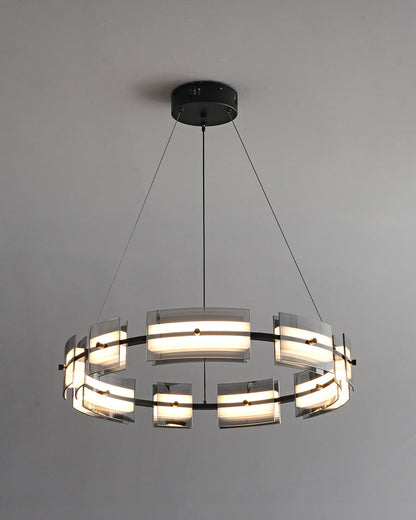 Diff Tiered Circles Glass Chandelier-DF2220