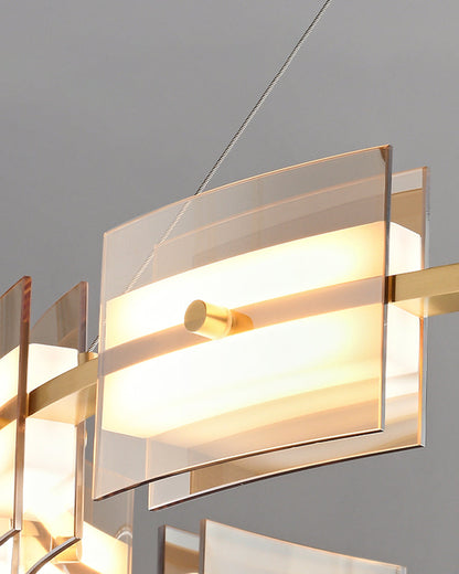 Diff Tiered Circles Glass Chandelier-DF2220