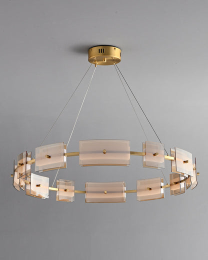 Diff Tiered Circles Glass Chandelier-DF2220