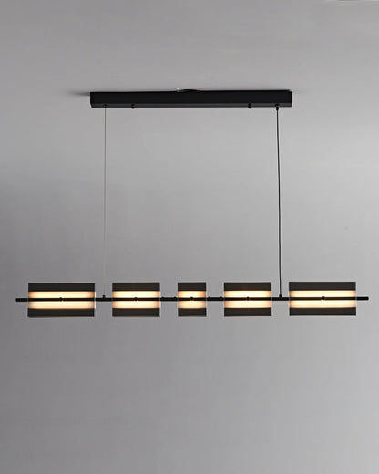 Diff Amber/Smoked Glass Linear Chandelier-DF2221
