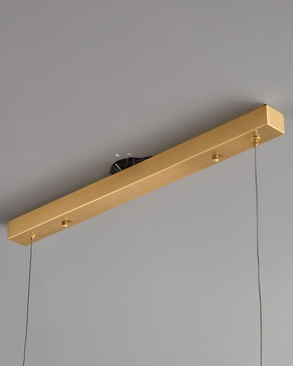 Diff Amber/Smoked Glass Linear Chandelier-DF2221