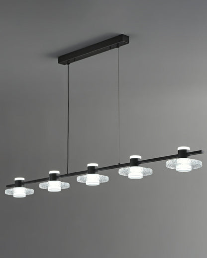 Diff Black Linear Chandelier-DF2222