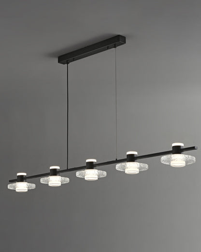 Diff Black Linear Chandelier-DF2222