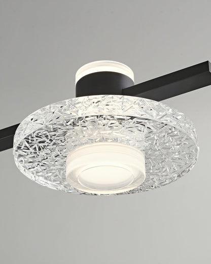 Diff Black Linear Chandelier-DF2222