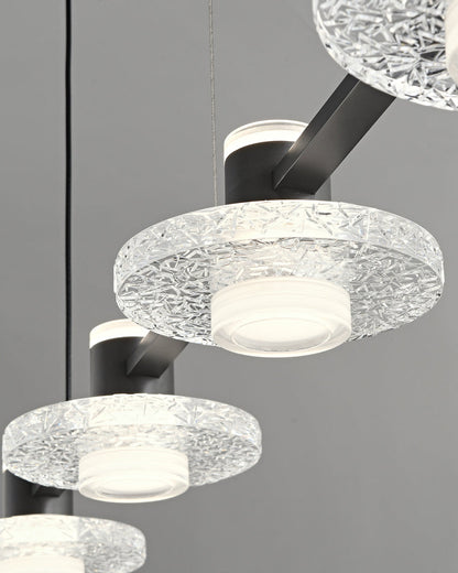 Diff Black Linear Chandelier-DF2222