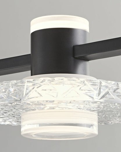 Diff Black Linear Chandelier-DF2222