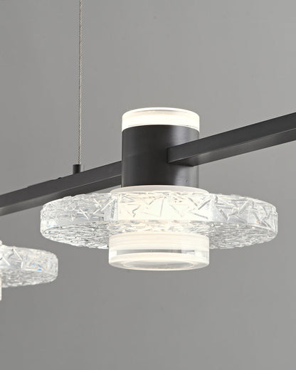 Diff Black Linear Chandelier-DF2222