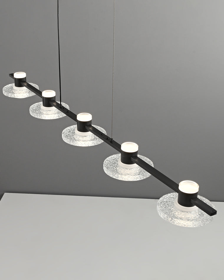 Diff Black Linear Chandelier-DF2222