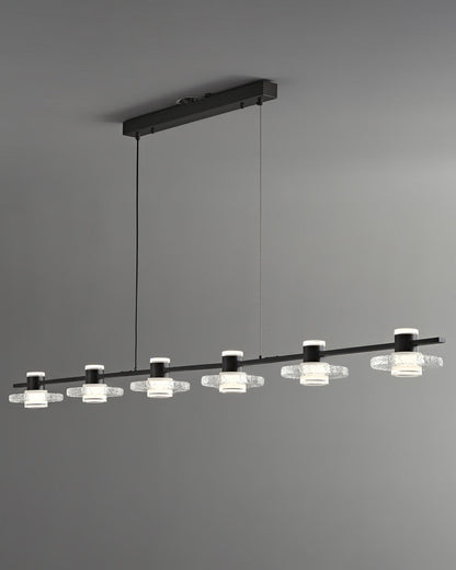 Diff Black Linear Chandelier-DF2222