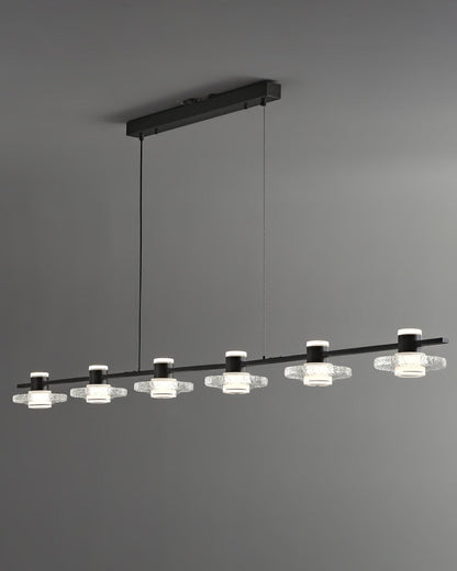 Diff Black Linear Chandelier-DF2222