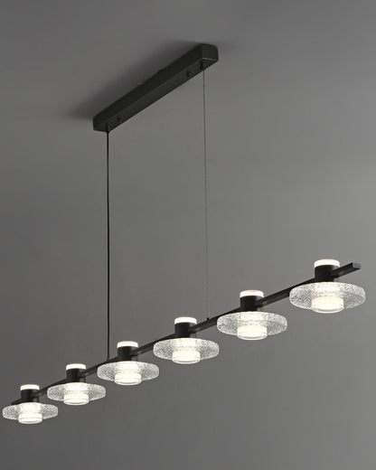 Diff Black Linear Chandelier-DF2222