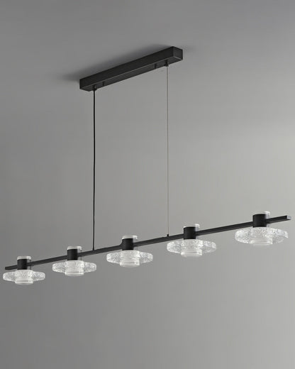 Diff Black Linear Chandelier-DF2222