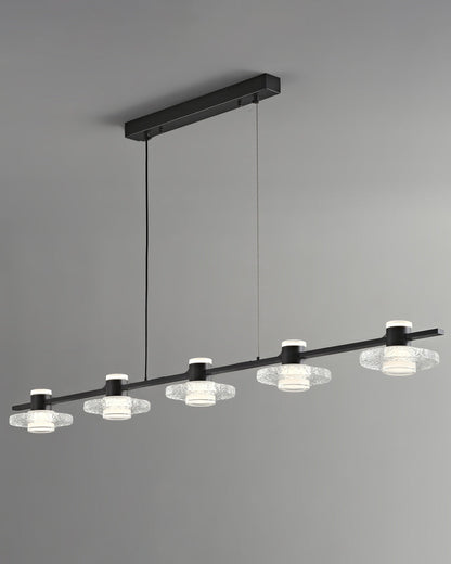 Diff Black Linear Chandelier-DF2222