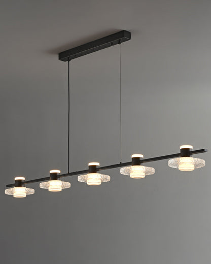 Diff Black Linear Chandelier-DF2222