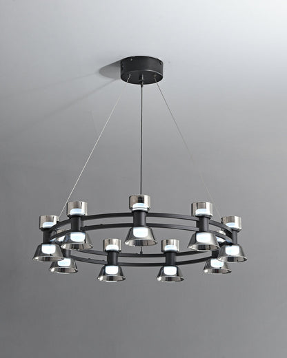 Diff Double Circular Brass Chandelier-DF2224
