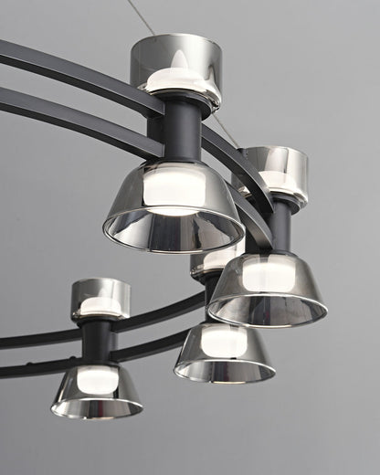 Diff Double Circular Brass Chandelier-DF2224