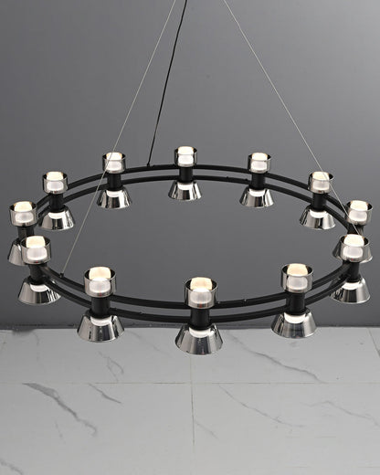 Diff Double Circular Brass Chandelier-DF2224
