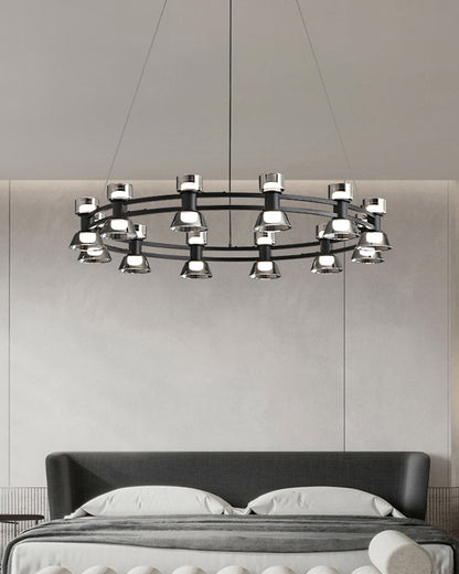 Diff Double Circular Brass Chandelier-DF2224