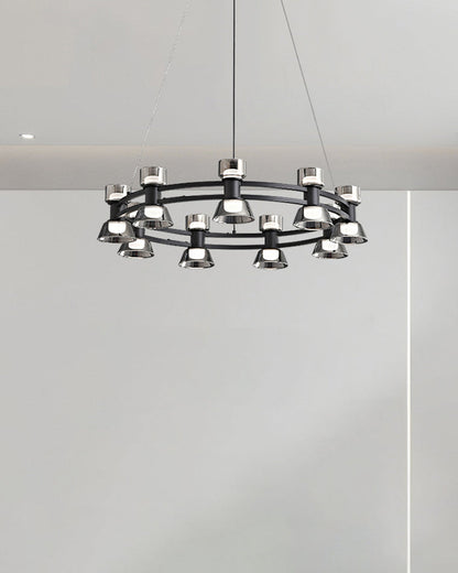 Diff Double Circular Brass Chandelier-DF2224