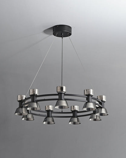 Diff Double Circular Brass Chandelier-DF2224