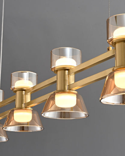 Diff Brass Linear Chandelier-DF2225