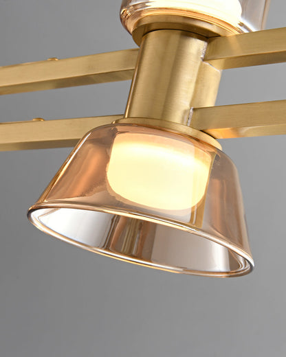 Diff Brass Linear Chandelier-DF2225