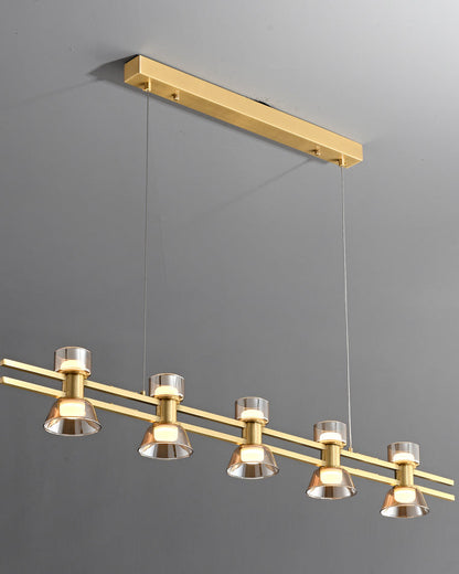 Diff Brass Linear Chandelier-DF2225