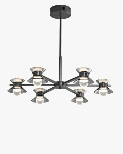 Diff 6/8/10 Light Black Brass Chandelier-DF2226