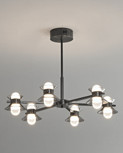 Diff 6/8/10 Light Black Brass Chandelier-DF2226