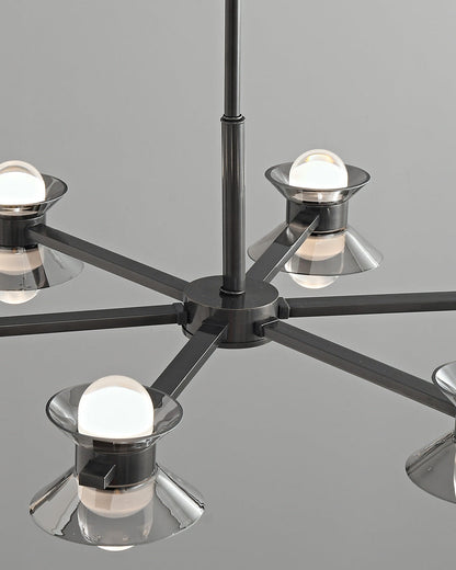 Diff 6/8/10 Light Black Brass Chandelier-DF2226